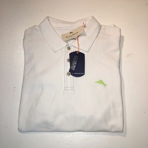 Tommy bahama white polo  Size L NWT